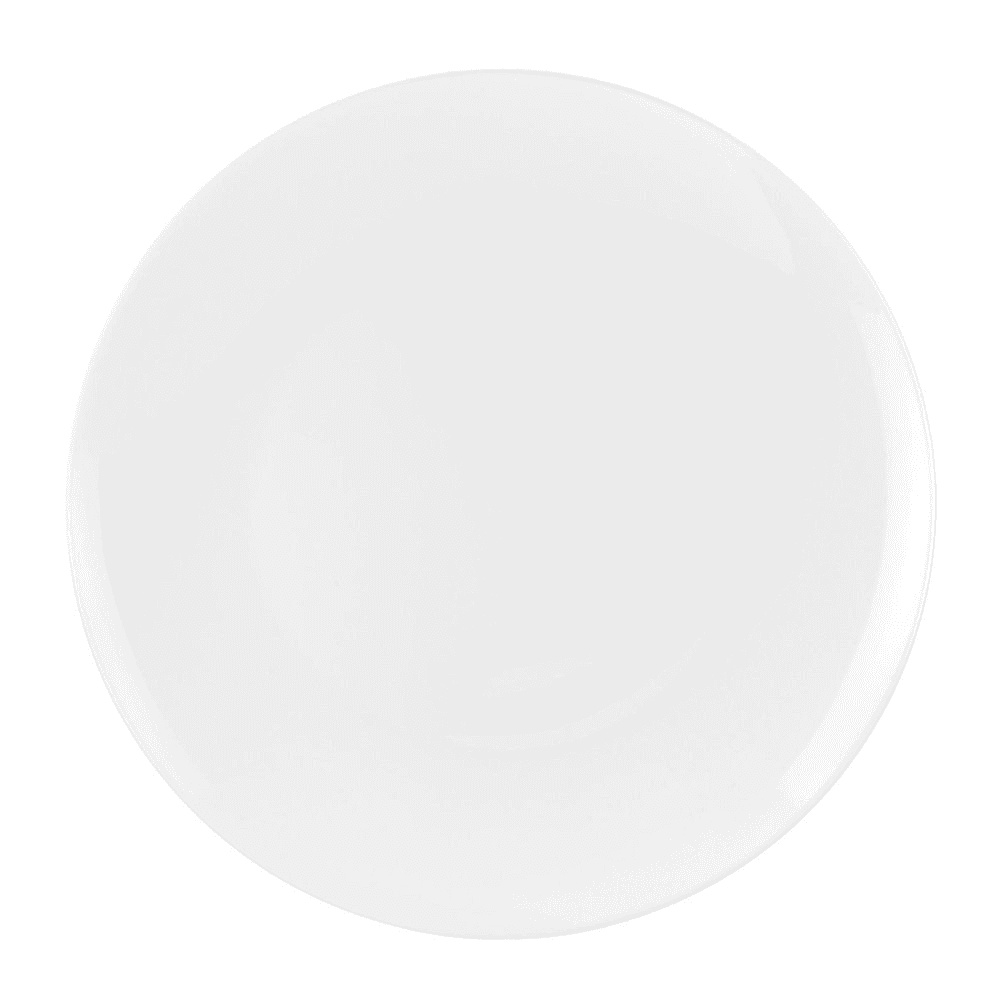 Serendipity Set of 4 Coupe Plates, D27cm, White