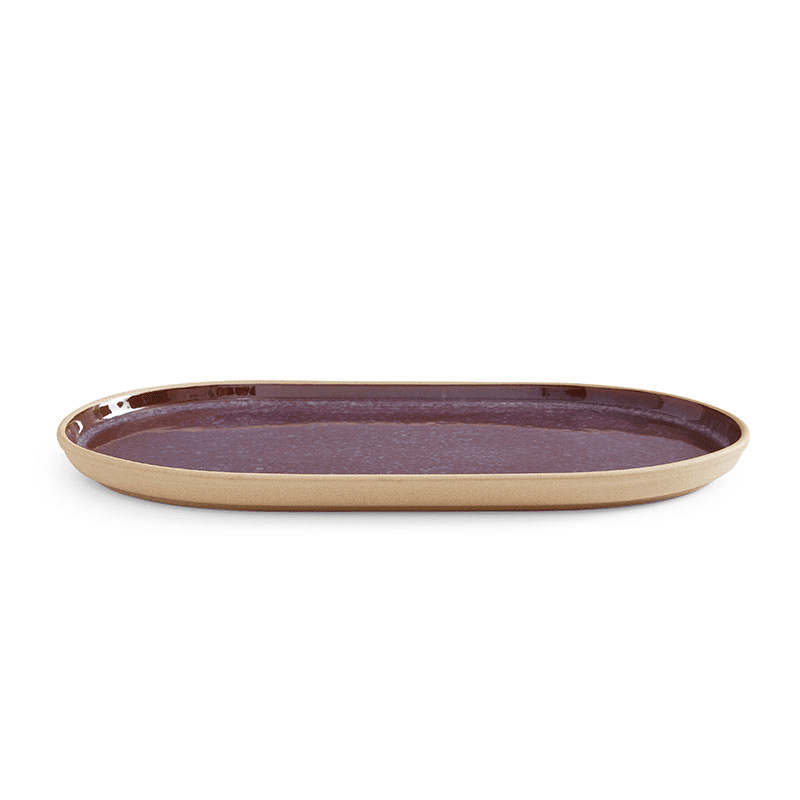 Minerals Oval Platter, L35 x W19cm, Amethyst