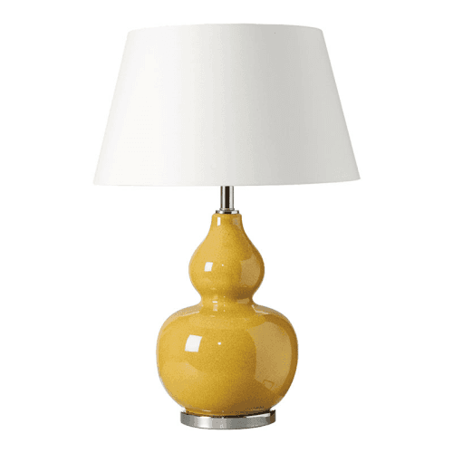 Image showing the Calabash Table lamp (base only), H42 x D28cm, Saffron Ceramic product.
