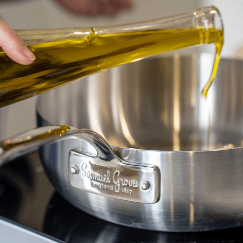 Image showing the Classic Triply Chefs Pan, 26cm, Stainless Steel product.