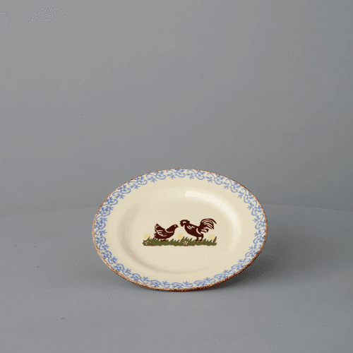 Image showing the Cock & Hen Plate, 18cm product.