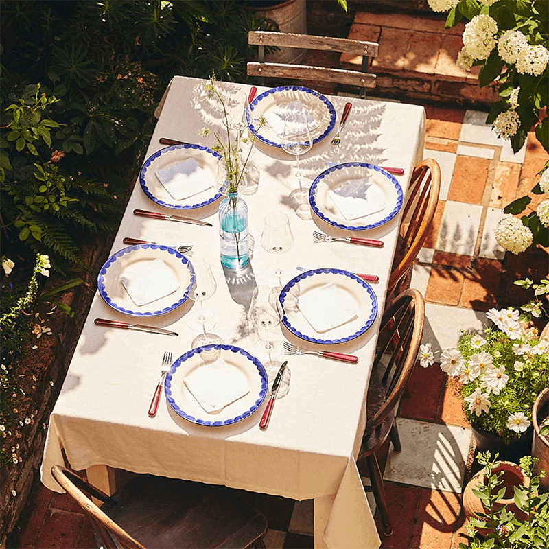 Knife and Fork Set, Burgundy