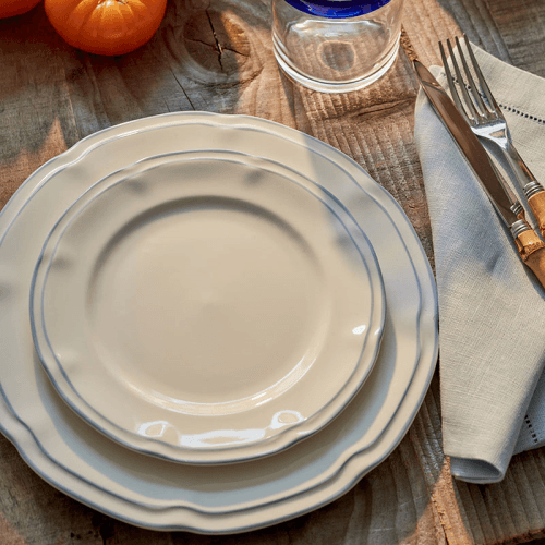 Image showing the Provence Set of 4 Dinner Plates, D26cm, Blue product.