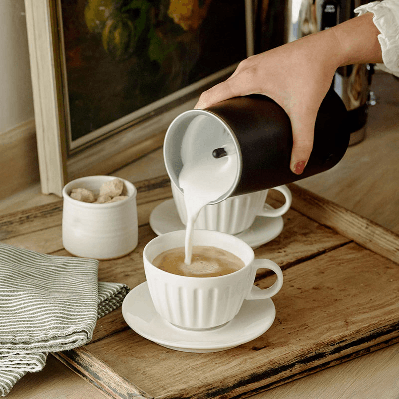 Handheld Milk Frother, Black