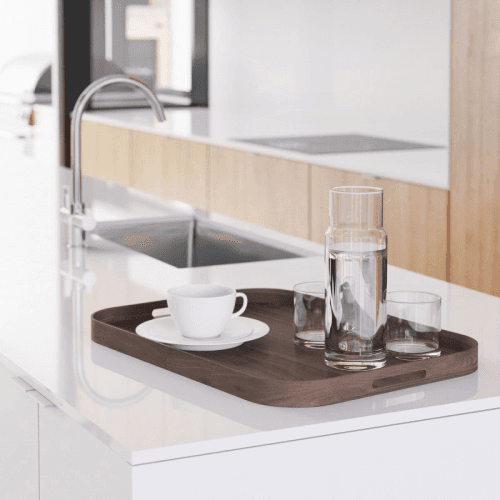 Image showing the Bellhop 558 Rectangular Tray, Walnut product.