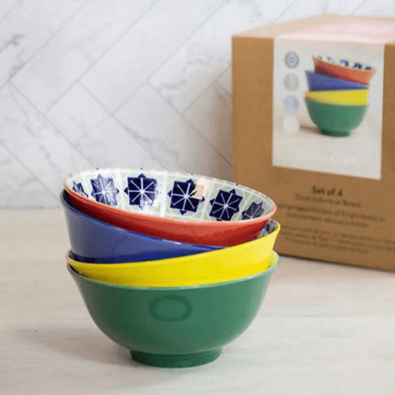 World of Flavours Set of 4 Bowls, D15.5cm, Multi