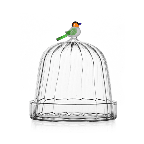 Image showing the Animal Farm Bird Optic Dome with Dish, H17 x W15cm product.