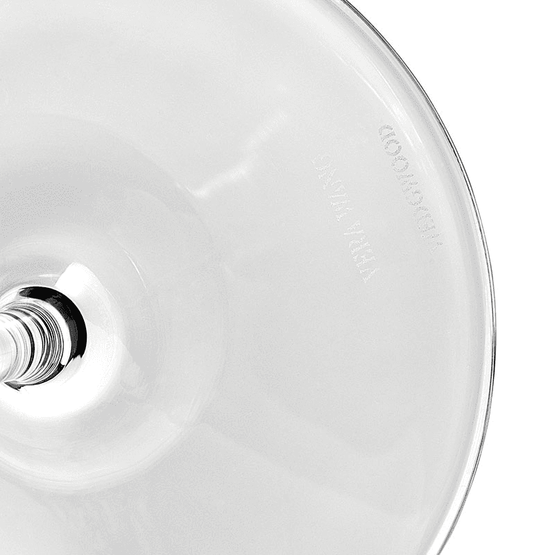 Vera Wang Swirl Set of 2 White Wine Glasses, 440ml, Clear