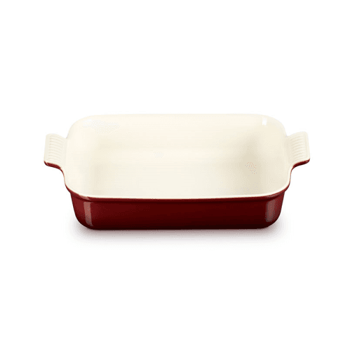 Image showing the Stoneware Heritage Rectangular Dish, 32cm, Garnet product.