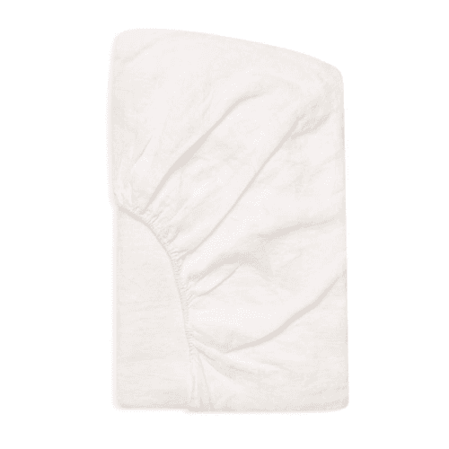 Image showing the Linen King Size Fitted Sheet, White product.