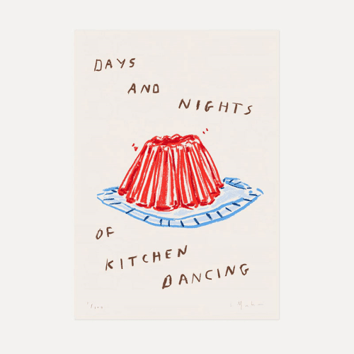 Image showing the Lucy Mahon Days and Nights of Kitchen Dancing Print, A4, Brown product.