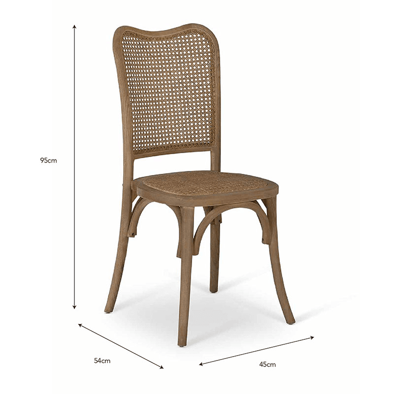 Fairlight Set of 2 Dining Chairs, Rattan