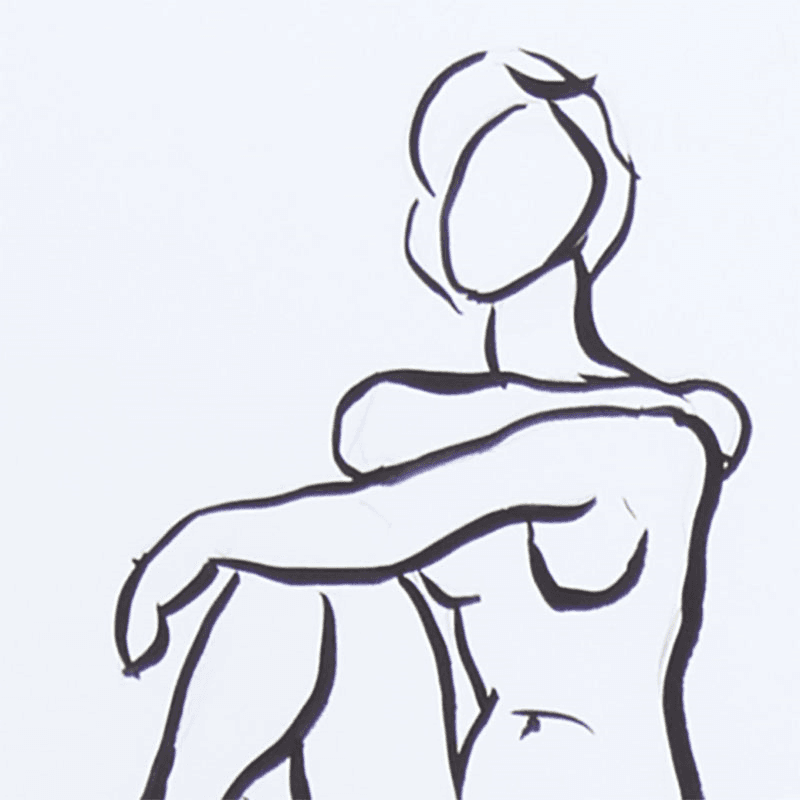 Sketch Seated III Print