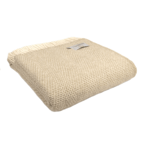 Image showing the Beehive Throw, 150 x 183cm, Oatmeal product.