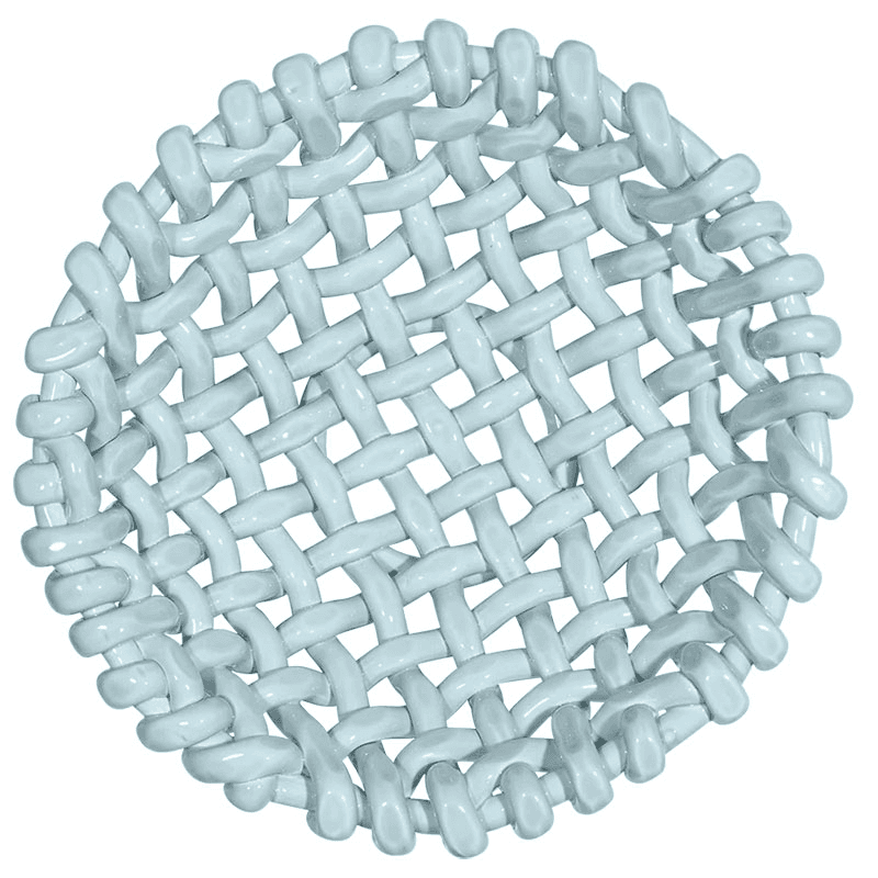 Juicy Basketweave Bowl, D39cm, Sky Blue