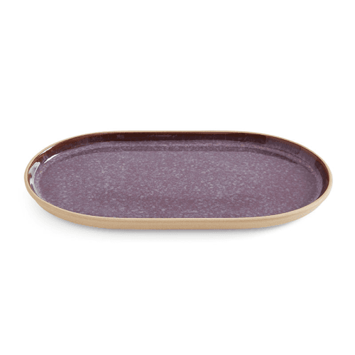 Image showing the Minerals Oval Platter, L30.5 x W16cm, Amethyst product.