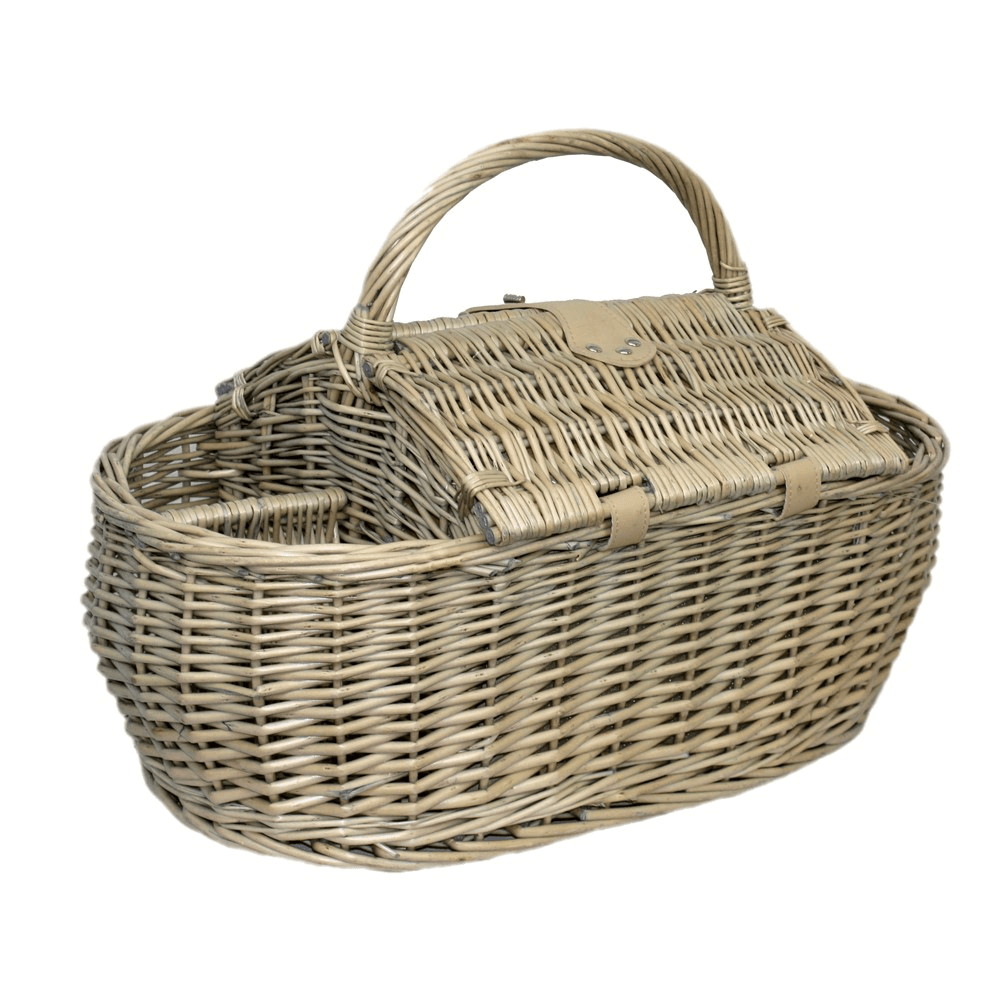 Boat Picnic hamper, H27 x W29 x L59cm, Cream/Beige