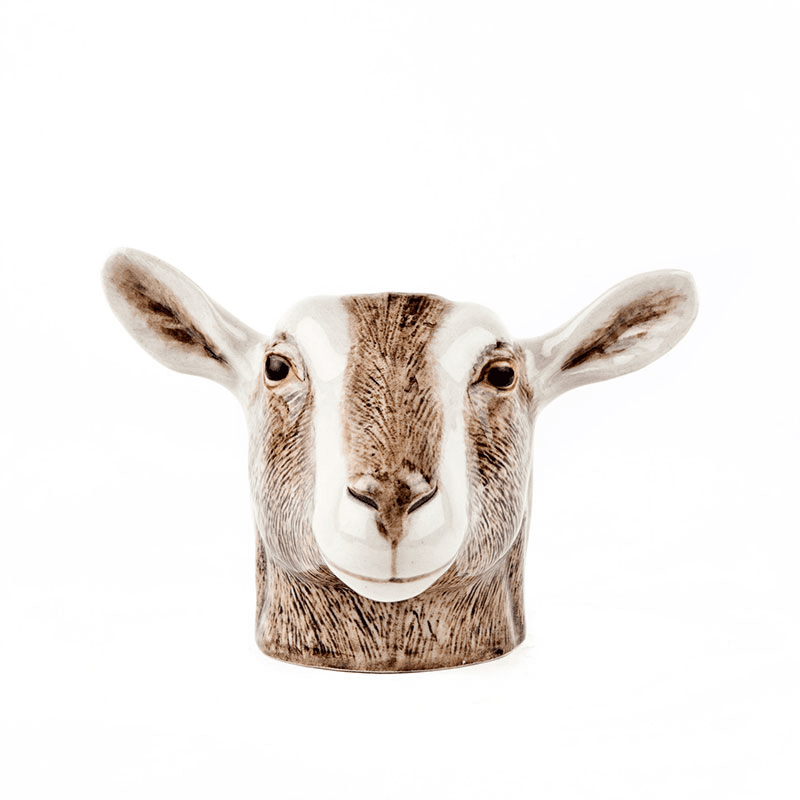 Goat Egg Cup, H9cm, Brown