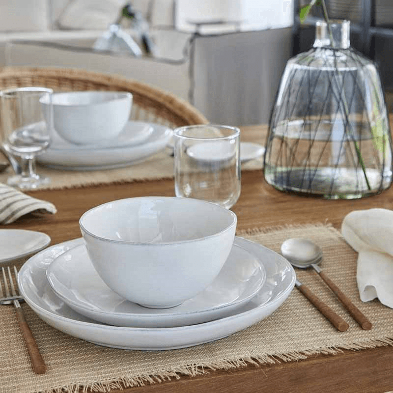 Livia Set of 6 Soup/Cereal Bowls, D15cm, Gloss White
