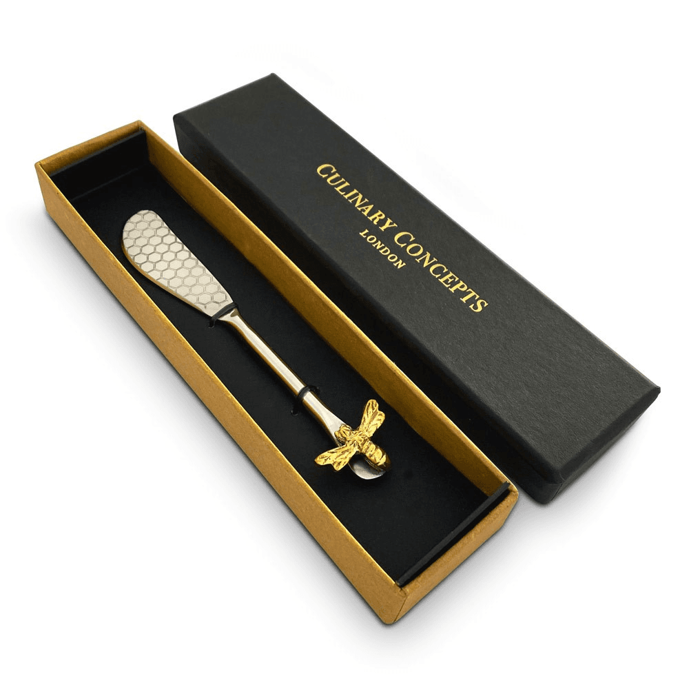 Bee Butter knife, H2 x L16 x D2cm, Silver