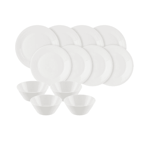 Image showing the Pure 12 Piece Dinnerware Set, White product.