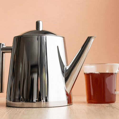 Image showing the Stainless Steel Infuser Teapot, 8 Cup, Stainless Steel product.
