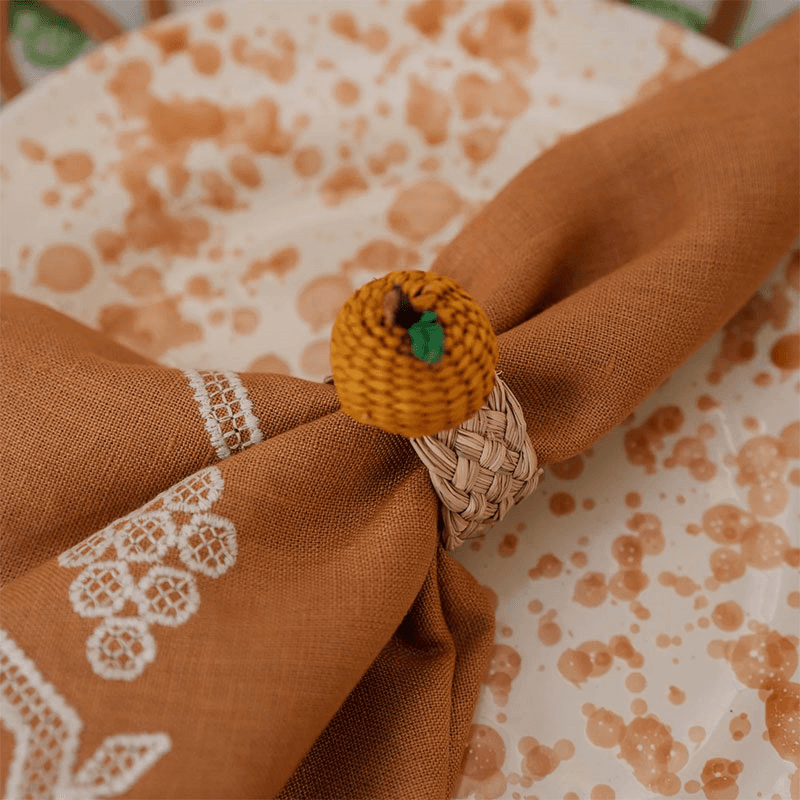 Oranges Set of 4 Napkin Rings