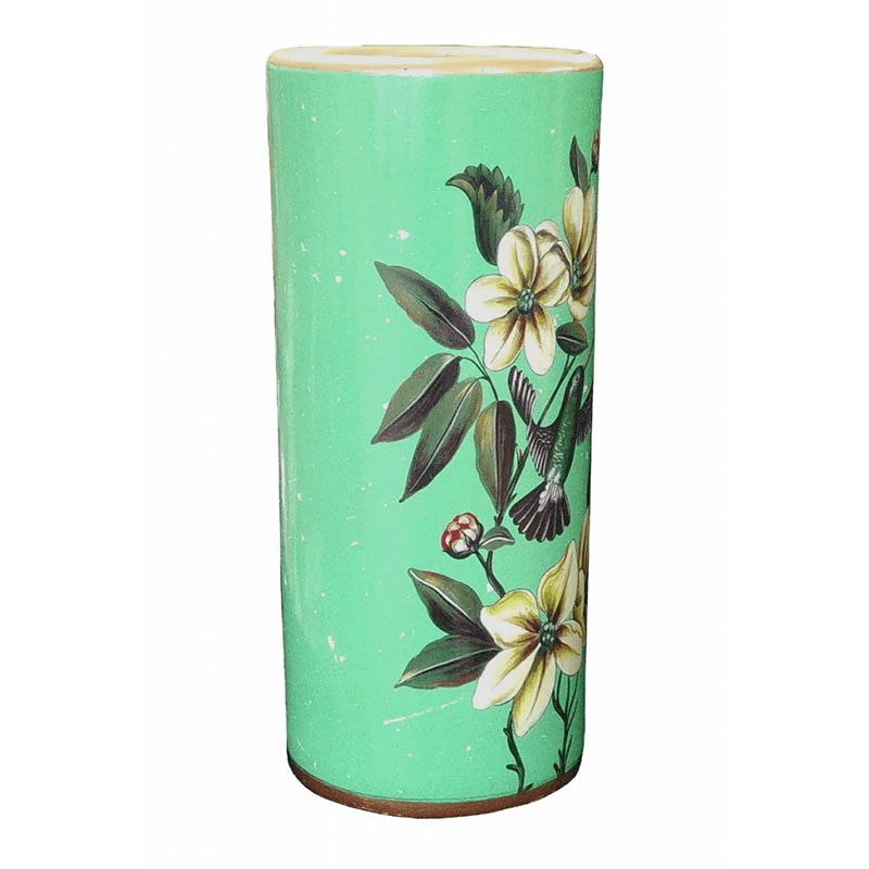 Humming Birds Umbrella Stand, H45cm, Green