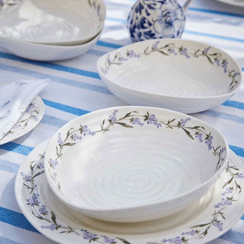 Lavandula Set of 4 Pasta Bowls, L23.5 x W21.5cm, Multi