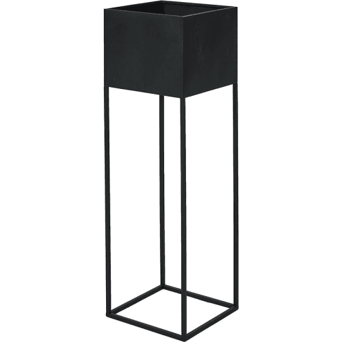 Image showing the Metal Set of 2 Metal Planters, Graphite product.