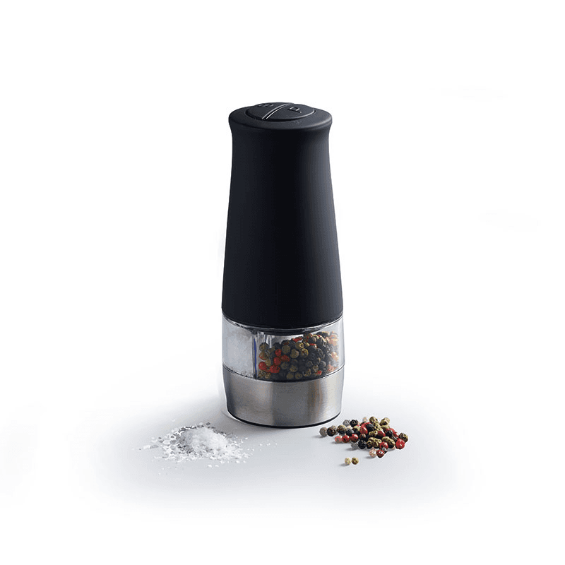 Electric salt and pepper mill, 17cm, Black