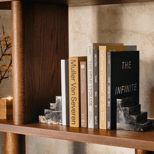Image showing the Turni Bookends, H15 x W9 x D2cm, Red product.