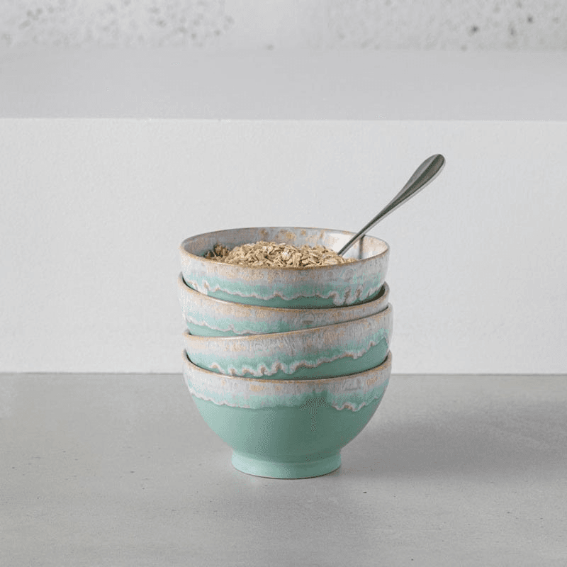 Set of 4 Bowls, D15cm, Aqua