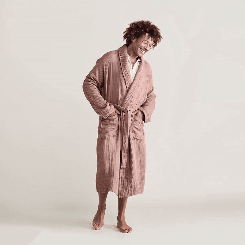 The Dream Cotton Robe, Medium, Rust