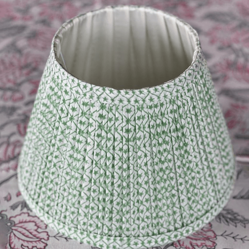 Stars & Squiggles Lampshade, 10", Green