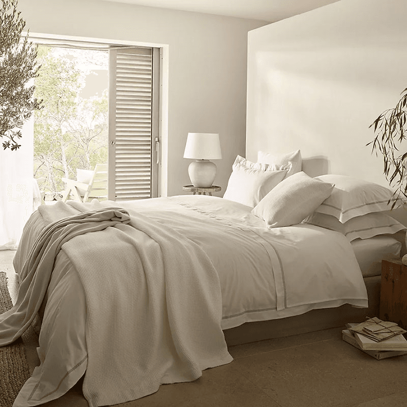 Colville Super King Bedspread, White