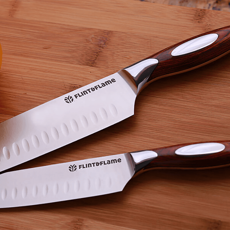 Santoku Knife Set, Rosewood, 2 piece