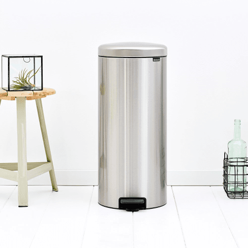Image showing the newIcon Pedal bin, 30 litre, Matt Steel product.