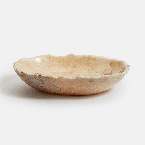 Image showing the Liston Onyx Bowl, H10 x W30 x D5.5cm, Cream product.
