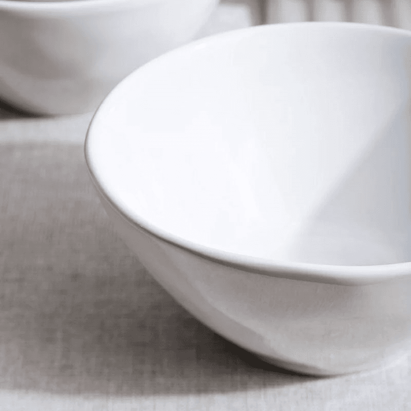 Portobello Set of 6 Cereal Bowls, D15cm, White