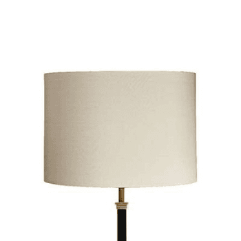 Drum Lampshade, Dupion Silk, Ivory, 31cm