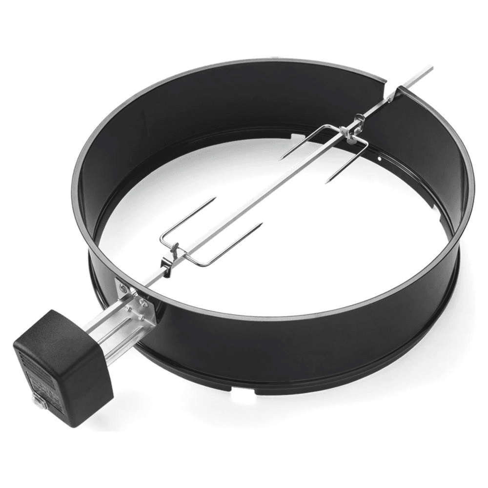 Charcoal grill rotisserie, Silver