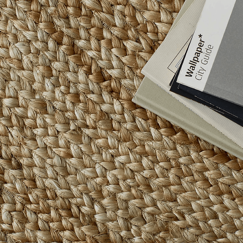 Jute Round Rug, D150cm, Natural