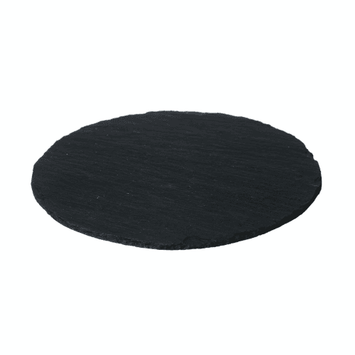 Image showing the Pair of round tablemats, 23cm, Slate product.