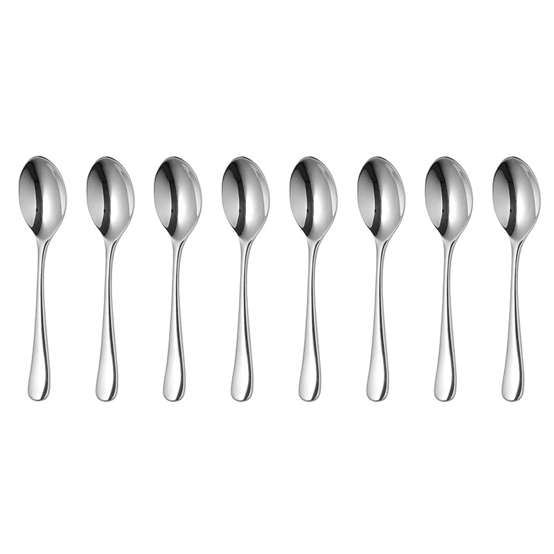 Radford Set of 8 Espresso Spoons, Stainless Steel