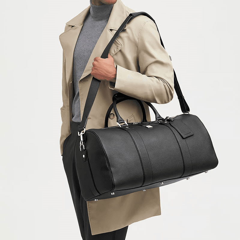 Boston Travel Bag, Black Pebble