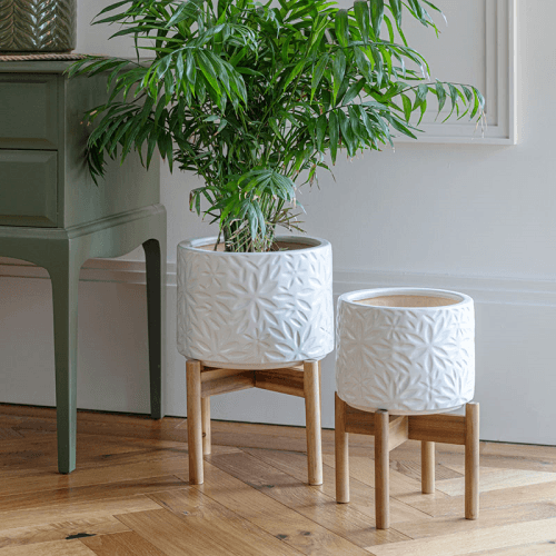 Image showing the Aspen Planter, D22cm, White product.