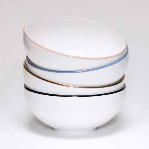 Image showing the Breakfast Bowl, D15cm, Black Rim product.