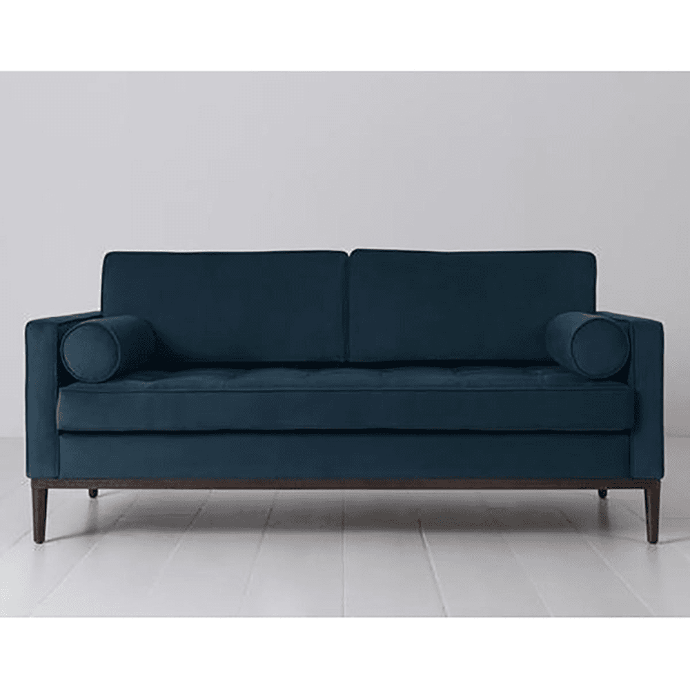 Model 02 2 Seater Velvet Sofa, Teal