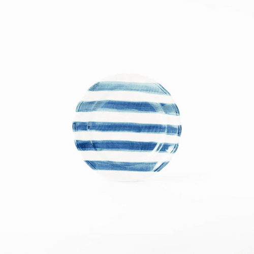 Image showing the Stripes Plate, D21cm, Blue product.